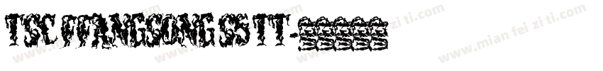 TSC FFangsong S5 TT字体转换